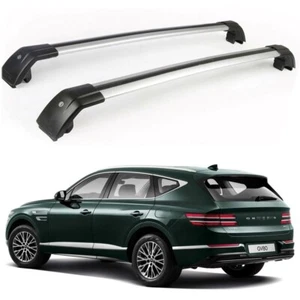 Fits for Hyundai Genesis GV80 2021-2023 Lockable Roof Crossbars Cross Rack Bar - Picture 1 of 12
