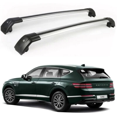 Barra transversal de techo bloqueable para Hyundai Genesis GV80 2021-2023 Foto 1 de 4