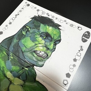 2021 (2023) Marvel Premier 1/1 Duel Panel Sketch HULK Simone Bianchi Signed