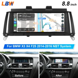 8.8'' Car Linux Screen Radio Bluetooth Wifi For BMW X3 X4 F25 2014-16 NBT System - Picture 1 of 12