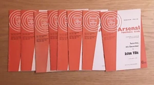 Arsenal 1965/66 Selection of Home League Programmes from menu - Picture 1 of 9