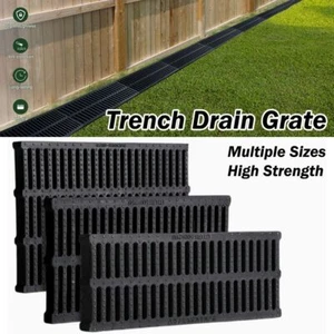 Resin Plastic Trench Cover High Strength Grate Driveway  Basement - Afbeelding 1 van 19