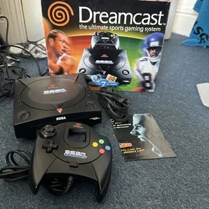 Sega Sports Black Dreamcast Console Boxed NTSC USA Import - Picture 1 of 13