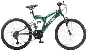 Mountain bike unisex Piranha 24 pollici - verde scuro - Foto 1 di 12