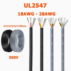 UL2547 Multi Core Cable 2-8Core Shielded Wire Audio Signal PVC Cable 18AWG~28AWG - Picture 1 of 12