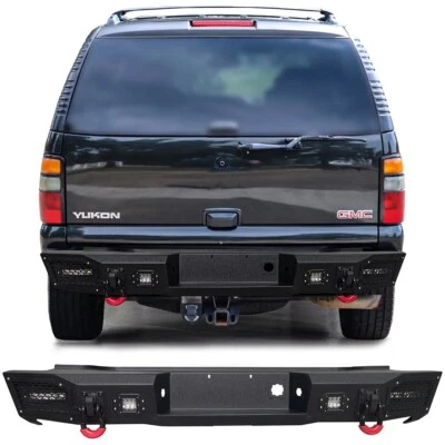 Vijay For 2000-2006 GMC Yukon XL 1500/2500 Steel Rear Bumper with LED Light - Image 1 of 4