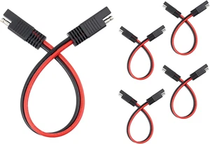 5PCS SAE Connectors Quick Disconnect Wire Harness,2 Pin SAE Plug with 12 Gauge W - Picture 1 of 12