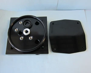 Bloque anodizado Lowrider Hydraulics, puerto superior de 1/2" y placa de respaldo y sellos, negro - Imagen 1 de 14