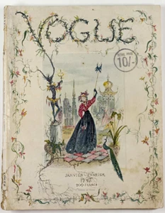 Philippe Jullian EDITH PIAF Laurence Olivier VOGUE January 1947 Balenciaga HORST - Picture 1 of 23