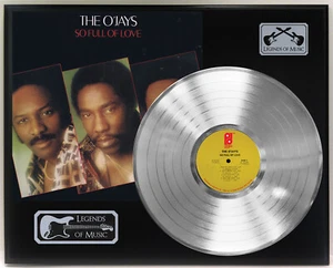 O'Jays - So Full Of Love Silver LP Record Plaque Display - Picture 1 of 3