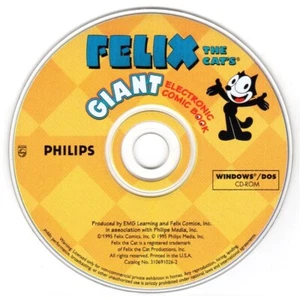 FELIX the CAT's GIANT Electronic Comic Book (Age4-8) PC-CD, 1995 - NEW CD in SLV - Picture 1 of 2