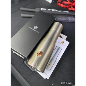 Original Porsche Edelstahl Thermoskanne Thermo Kaffeeflasche Flasche Tasse 33oz - Bild 1 von 4