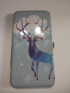 Claires Credit Card Holder Wallet With Christmas Deer A13 - Picture 1 of 7