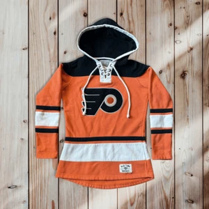 Philadelphia Flyers Old Time Hockey Newbury Lacer Hoodie Women's Small - Picture 1 of 4
