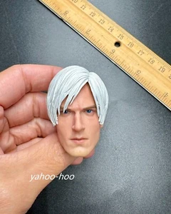 Cabeza esculpida escala 1/6 PELO BLANCO para figura de acción masculina de 12"" Worldbox Phicen - Imagen 1 de 4