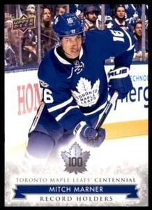 2017-18 UD Maple Leafs Centennial Record Holders Mitch Marner #148 - Imagen 1 de 2