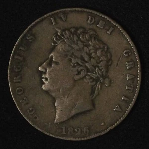 1826 Great Britain 1/2p Half Penny - Free Shipping USA - Picture 1 of 3