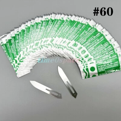 New Model #60 Sterile Surgical Carbon Steel Blades Dental Medical Instrument - Image 1 of 4