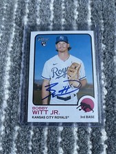 Bobby Witt Jr. Signed 2022 Topps Heritage High Number Autographed Card RC Royals