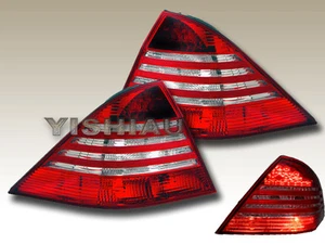 Mercedes W220 S430/S500/S600 Red Clear LED Tail Lights - Picture 1 of 2