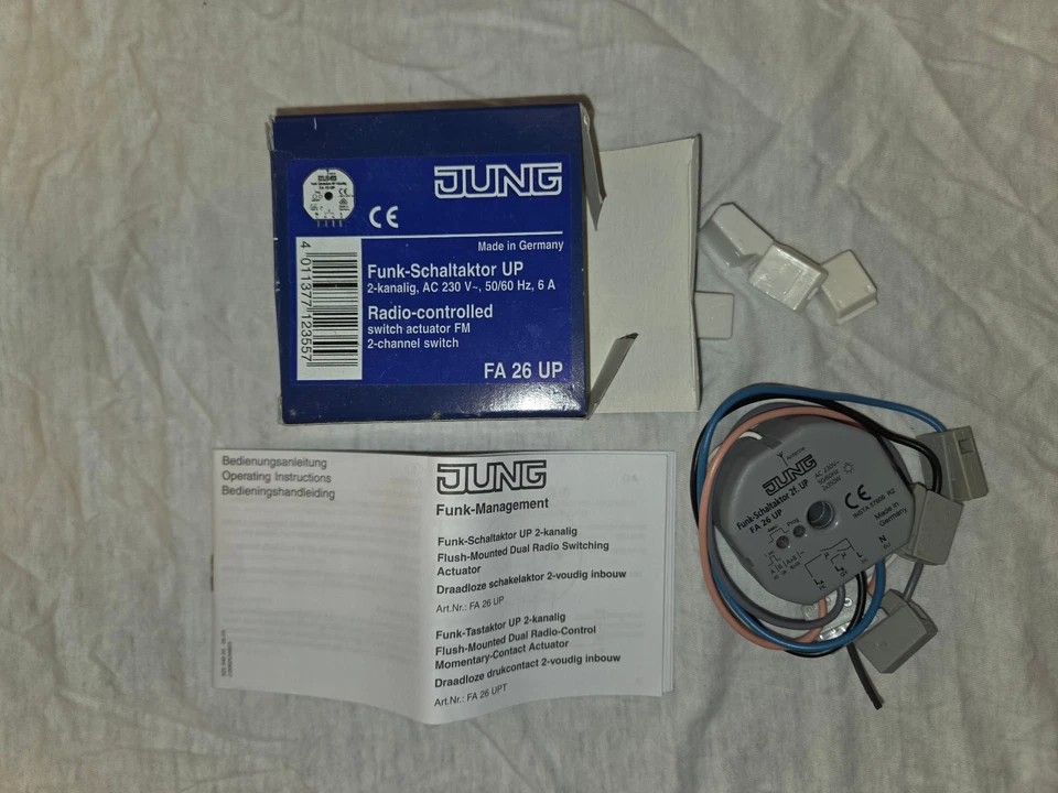 Jung Funk Schaltaktor 2 Kanal  UP FA 26 UP - Bild 1 von 1