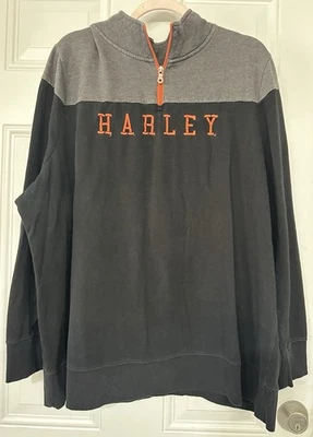 Sudadera De Colección Harley-Davidson Cuarto Cremallera Negra Para Mujer’s 2X Dayton, OH Foto 1 de 4
