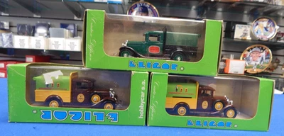 ELIGOR HOBBYCAR S.A. 1933 FORD V-8 Pick-Up TRUCKS ~ LOT OF 3 Guinness / Watneys - Image 1 of 4