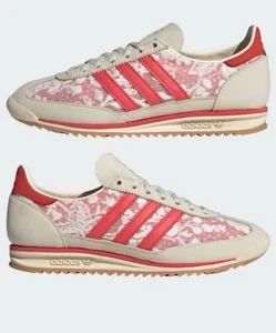 Adidas Originals SL 72 OG X Liberty London White/Cream/Red UK 9 BNIB - Picture 1 of 12