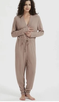 Linea House Of Frazer Lounge Wear Long Sleeve Knit Ladies Size 12-14 Beige BNWT - Image 1 of 4