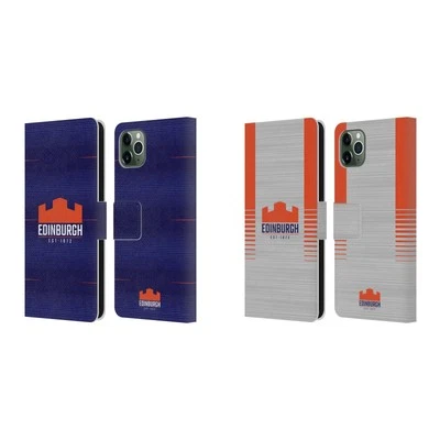 EDIMBURGO RUGBY 2023/24 KIT ESCUDO FUNDA LIBRO CUERO PARA TELÉFONOS APPLE iPHONE Foto 1 de 4