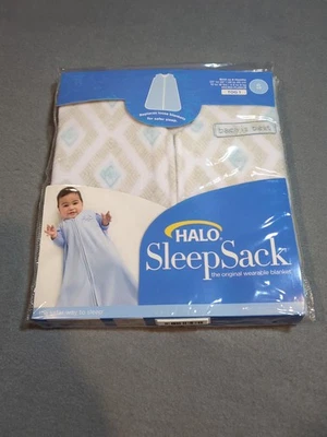 Manta portátil saco de dormir halo talla S estampado de diamantes turquesa Foto 1 de 3