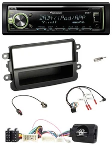Pioneer DAB USB MP3 Lenkrad CD Autoradio für Dacia ab 2012 schwarz - Bild 1 von 10