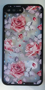 iPhone 7/8 Phone Case See Through Purple and Pink Flowers - Photo 1 sur 2