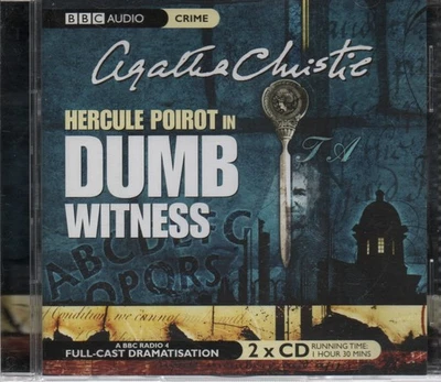 DUMB WITNESS (Poirot) by Agatha Christie, Dramatised on 2 Audio CDs, Free P&P - Image 1 of 2