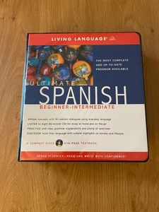 Living Language Ultimate Spanish: Beginner - Intermediate, 8 CDs + textbook - Picture 1 of 10