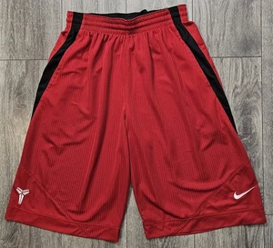 Nike Kobe Bryant Black Mamba Basketball Shorts Red Black 371193 648 Men’s Size M - Picture 1 of 13