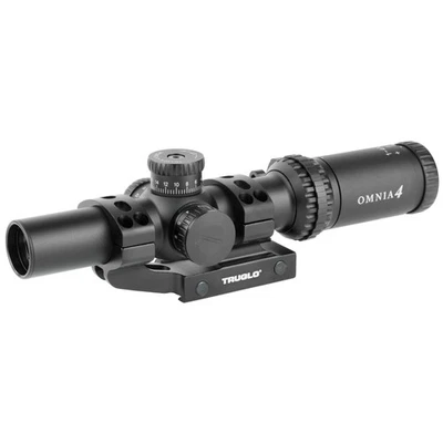 Mira para rifle TRUGLO OMNIA 1-4X24mm iluminada A.P.T.R. Tubo retícula 30 mm negro Foto 1 de 2