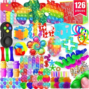 Fidget Toys, 126 Pack Party Favors for Kids 8-12 4-8, Sensory Toys Bulk Autism A - Picture 1 of 12