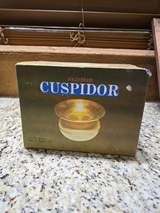 Vtg Solid Brass Spittoon Made In Taiwan R.O.C. by Price Products Cuspidor - Picture 1 of 8