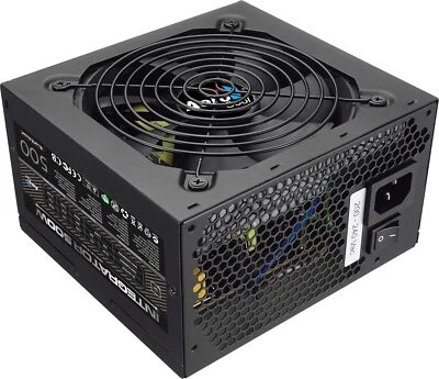 AeroCool Integrator 500 W 80 Plus Bronze Power Supply Unit with UK 3 Pin Power L - Image 1 of 3