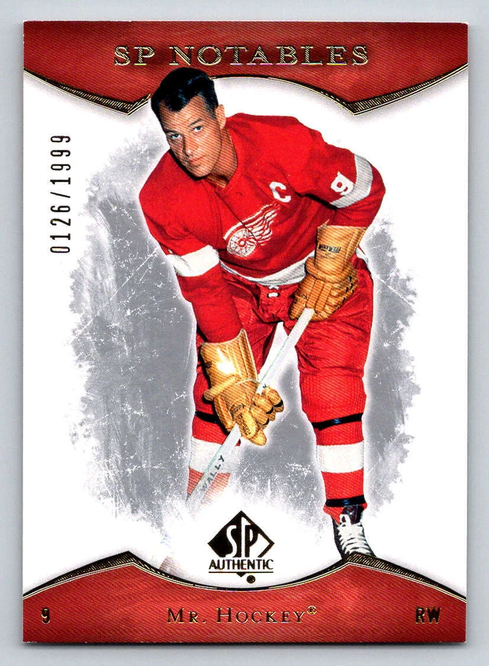 2007-08 SP Authentic #141 Gordie Howe NOT 1999 (ref 188705) - Image 1 of 2