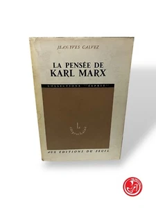 LE PENSE DE KARL MARX BOOK - JEAN YVES CALVEZ 1ST EDITION - Picture 1 of 4