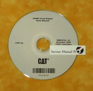 SEBP2743 New Cat Caterpillar 3406E Truck Engine Parts Manual Book CD. 1LW - Picture 1 of 1