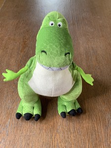 Toy Story Rex T-Rex Dinosaur Disney Store Plush Pixar Green Stuffed Animal Euc