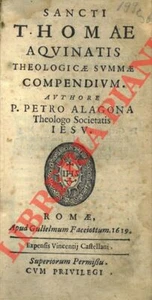 TOMMASO D’AQUINO - Sancti Thomae Aquinatis Theologicae summae compendium. Auktion - Bild 1 von 1