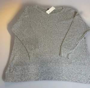 Authentic Eileen Fisher Organic Linen/Cotton Ballet Neck Top ~ Size 2X ~ NWT - Picture 1 of 8