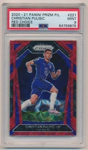 2020-21 Panini Prizm Premier League Red Choice /29 Christian Pulisic #221 PSA 9 - Picture 1 of 2