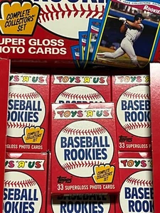 1988 TOYS R US Baseball ROOKIES 33 CARD Factory SET McGRIFF McGWIRE GREENWELL - Picture 1 of 6