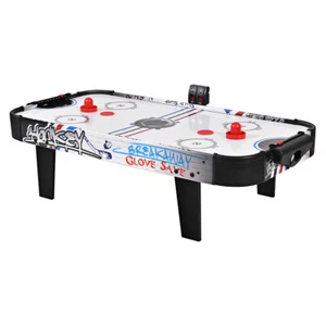 42"Air Powered Hockey Table Game Room Indoor Sport Electronic Scoring 2 Pushers - Picture 1 of 11