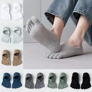 Hombres Mujeres Puntera Calcetines Entrenador Deportivo Transpirable Cinco Dedos Algodón Calcetines para Correr ➳ - Imagen 1 de 31